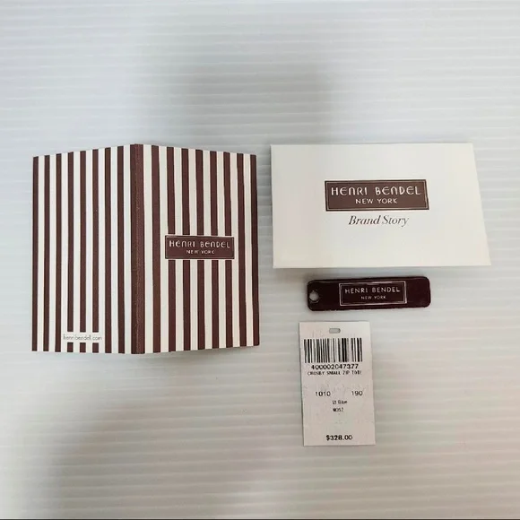 Henri Bendel Blue Leather 2-Way Mini Crossbody Tote Bag - Picture 11 of 11